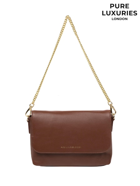 Pure Luxuries London Jazmine Nappa Leather Grab Clutch Bag (N63681) | £49