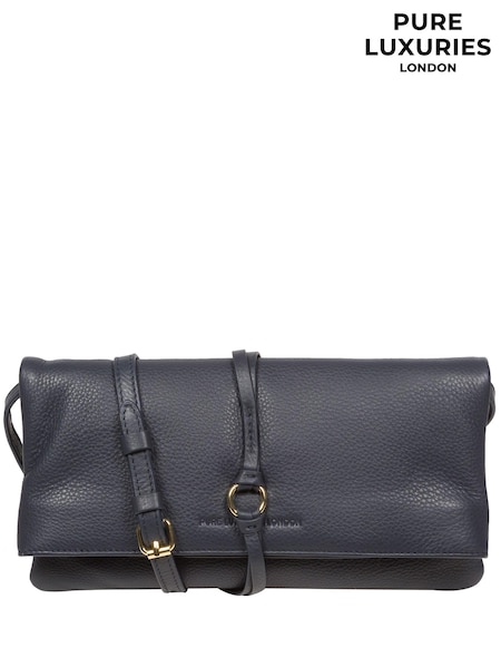Pure Luxuries London Selene Nappa Leather Cross-Body Clutch Bag (N63695) | £49