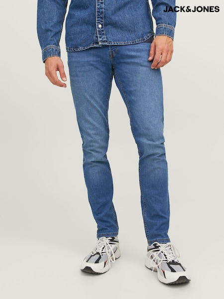 JACK & JONES Light Blue Glenn Slim Fit Jeans (N64589) | £27