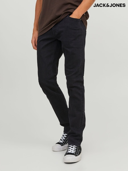 JACK & JONES Black Glenn Slim Fit Jeans (N64591) | £27