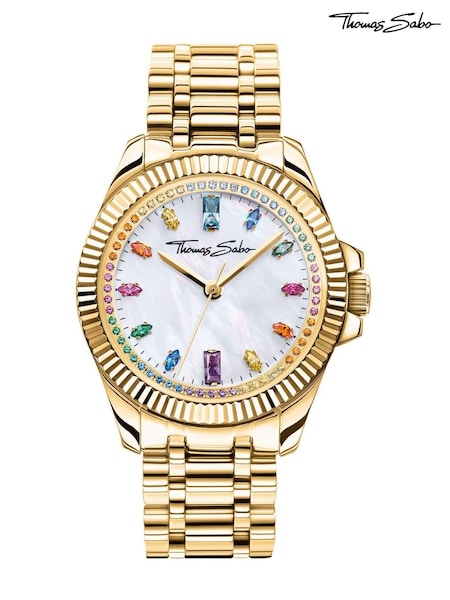 Thomas Sabo Gold Rebel Heart Quartz Watch (N64688) | £450