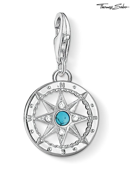 Thomas Sabo Blue Compass Charm Pendant (N64785) | £35