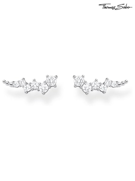 Thomas Sabo White White Stones Climber Earrings (N64809) | £35