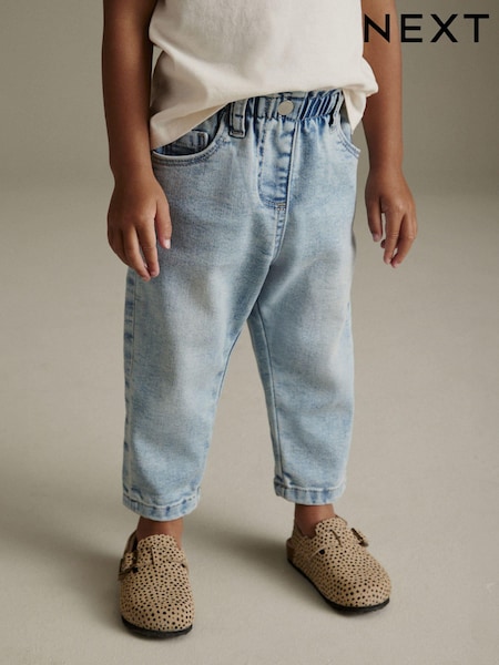 Denim Lightwash Mom Jeans (3mths-7yrs) (N64953) | £12 - £14