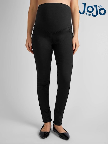 JoJo Maman Bébé Black Superstretch Skinny Maternity Denim Jeans (N65005) | £37.50