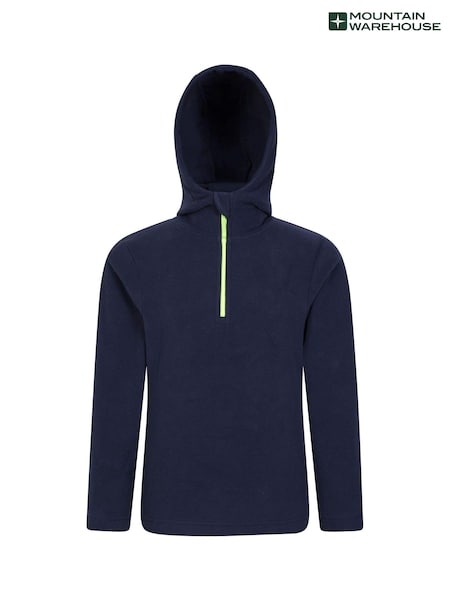 Mountain Warehouse Dark Blue Kids Camber II Fleece Hoodie (N65159) | £18