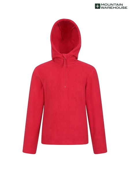 Mountain Warehouse Red Kids Camber II Fleece Hoodie (N65162) | £18