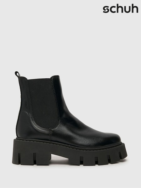 Schuh Armondo Chunky Chelsea Black Boots (N65337) | £80
