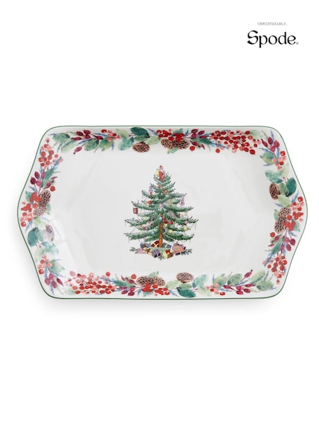 Spode Cream Christtmas Tree 2023 Annual Dessert Tray (N65421) | £29