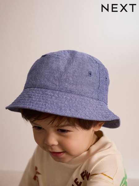 Blue Chambray Bucket Hat (3mths-16yrs) (N66057) | £6 - £10
