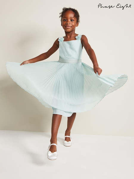 Phase Eight Blue Belle Pleat Dress (N66337) | £69