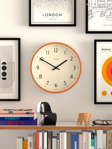 Jones Clocks Fizzy Orange Jam Wall Clock (N66739) | £30