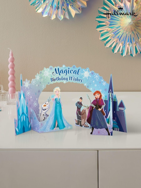 Hallmark Blue Birthday Card 3D Pop Up Disney Frozen Design (N66859) | £6.50