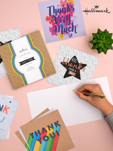 Hallmark Brown 20 Pack Thank You Cards In 4 Fun Designs (N66913) | £12