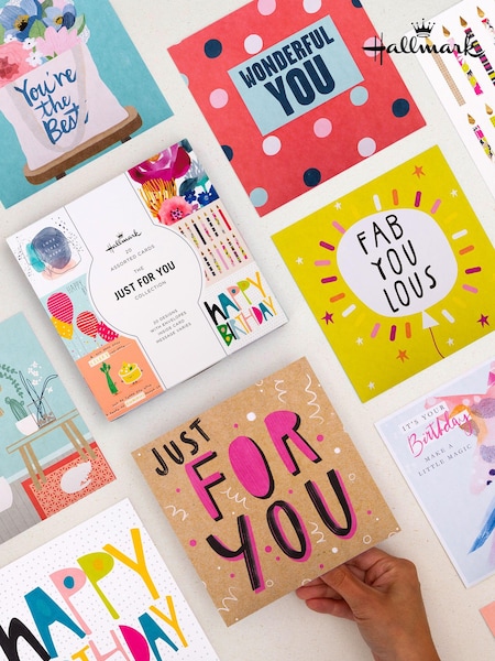 Hallmark White 20 Pack Birthday and Blank Cards In 20 Designs (N66941) | £15