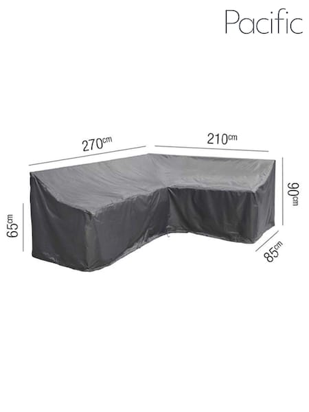 Pacific Grey Garden Lounge Set Aerocover Left Cover 270x210x85x65x90cm (N67060) | £120