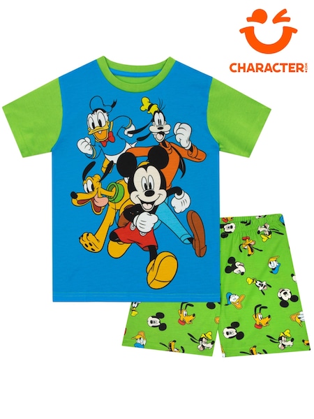 Character Green Mickey Mouse Short Pyjamas (N67542) | £15