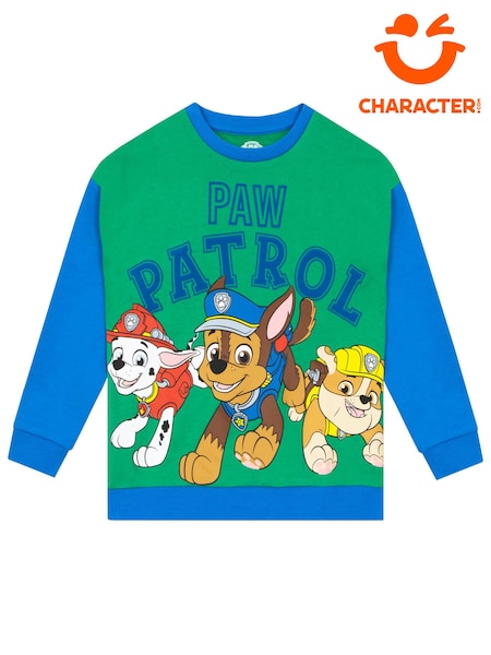 Character Green Paw Patrol 100% Cotton Sweatshirt (N67586) | £19
