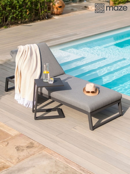 Maze Flanelle Allure Garden Sunlounger (N68357) | £681