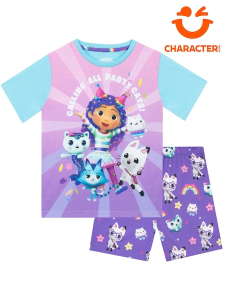 Character Purple Gabbys Dollhouse Short Pyjamas Set (N68936) | £17