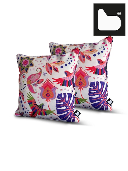 Extreme Lounging Multi B Cushion Outdoor Garden Parrot Twin Pack (N69191) | £40