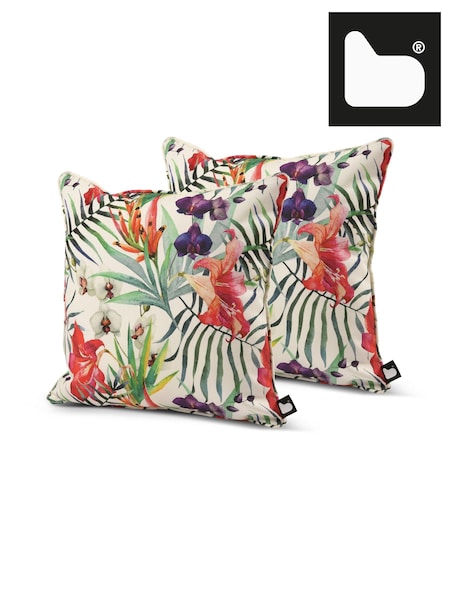 Extreme Lounging Multi B Cushion Outdoor Garden Poppy Twin Pack (N69196) | £40