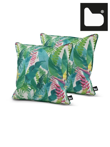Extreme Lounging Multi B Cushion Outdoor Garden Floral Jungle Twin Pack (N69235) | £40