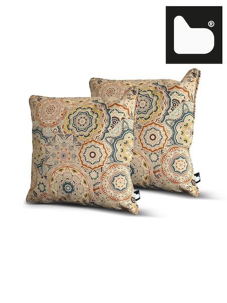 Extreme Lounging Multi B Cushion Outdoor Garden Mandala Sand Twin Pack (N69248) | £40