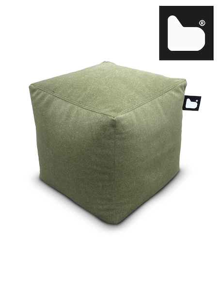 Extreme Lounging Moss B Box Brushed Faux Suede Cube Bean Bag (N69299) | £80