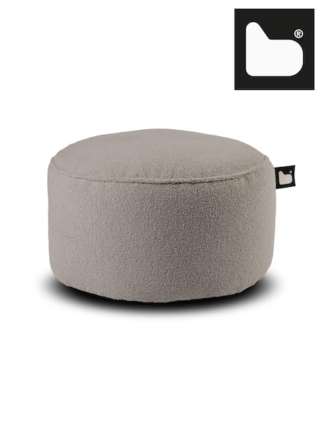 Extreme Lounging Soft Grey B Pouffe Teddy Indoor Bean Bag (N69336) | £70