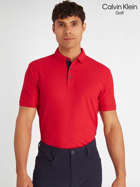 Calvin Klein Golf Monogram Polo Shirt (N70521) | £50