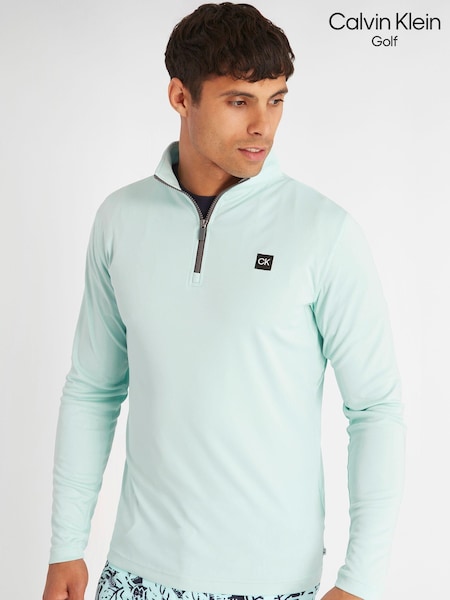 Calvin Klein Golf Green Westgate Quarter Zip Base Layer (N70542) | £40