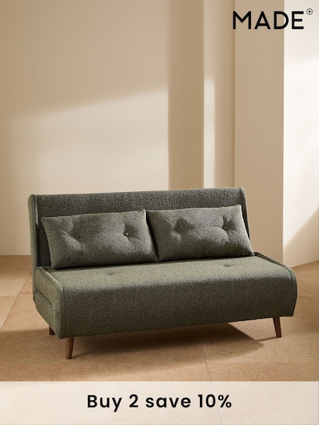 MADE.COM Forrest Green Pax Boucle Haru 2 Seater Sofa Bed (N70630) | £475