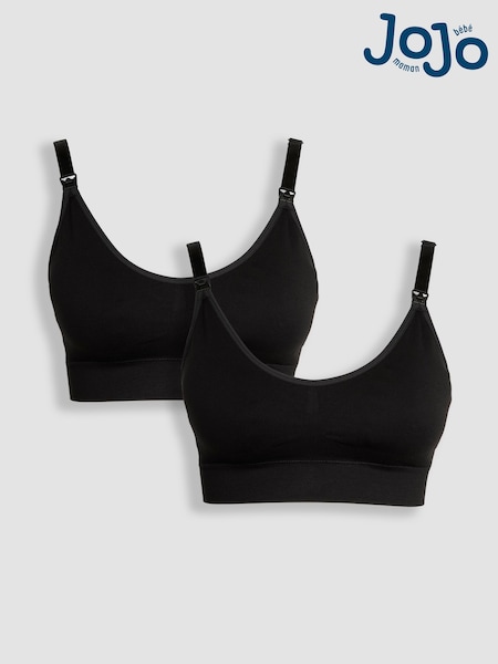 Emma Jane Black 2-Pack Seamless Nursing Bras (N70809) | £32.50