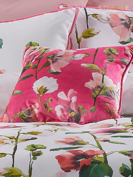 Soiree Pink Layla Luxe Velvet Filled Cushion (N70972) | £16