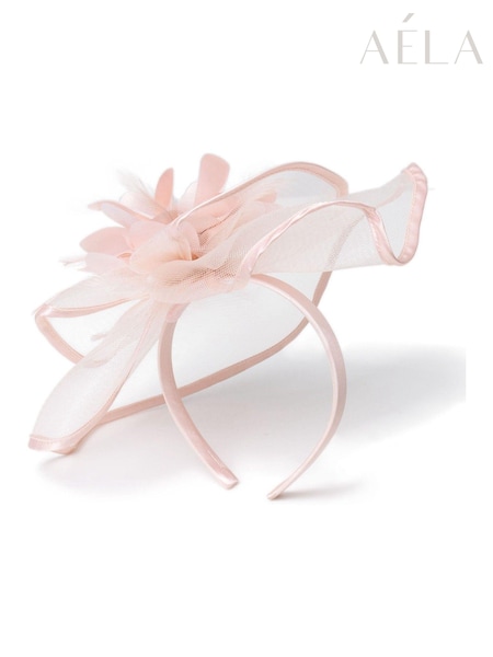 Aela Blush Pink Large Fascinator (N71000) | £30