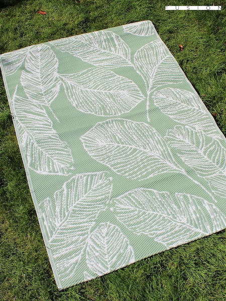 Fusion Green Matteo UV Resistant Outdoor Rug (N71113) | £18