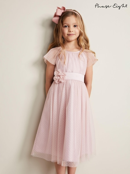 Phase Eight Pink Jasmine Tulle Fit and Flare Dress (N71645) | £69