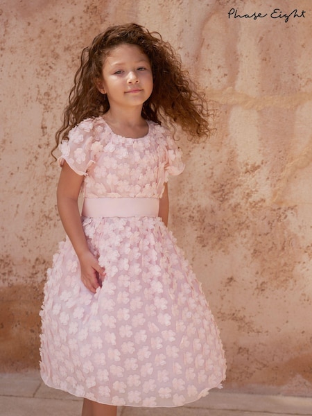 Phase Eight Pink Alice Flower Fit and Flare Dress (N71647) | £79