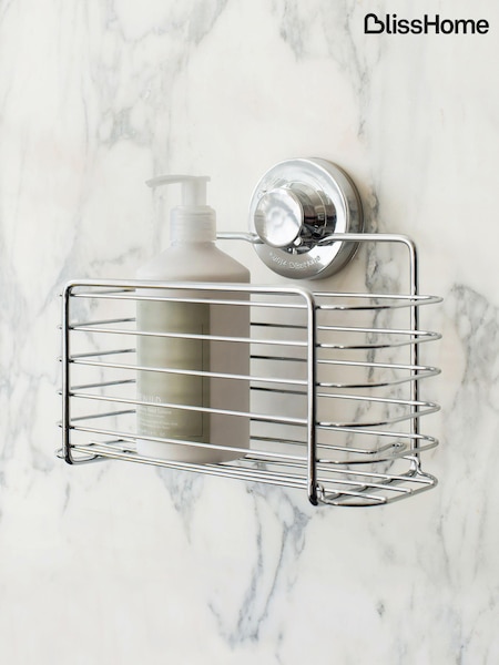 BlissHome Chrome LOCK n ROLL Rectangular Basket (N72679) | £25