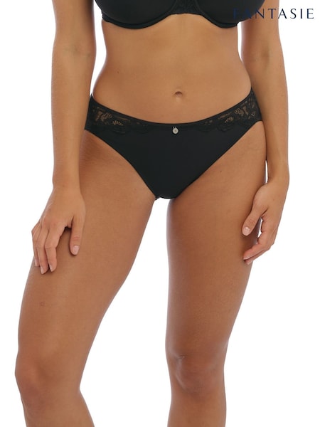 Fantasie Black Brazillian Reflect Knickers (N73687) | £17