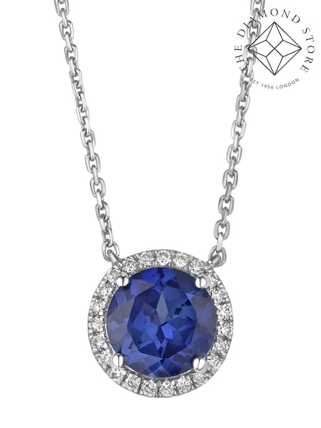 The Diamond Store Saphire Astra 3.5ct Lab Diamond Halo Necklace (N74660) | £249