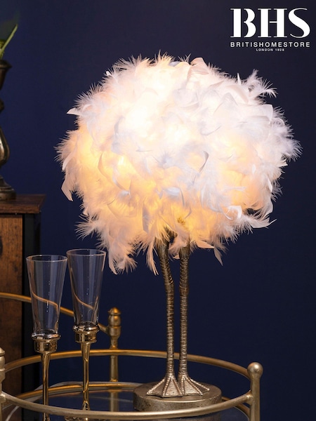 BHS Gold Ada Ostrich Legs Table Lamp (N75107) | £60