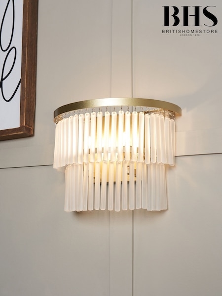 BHS Satin Brass Aubrey Wall Light (N75132) | £60