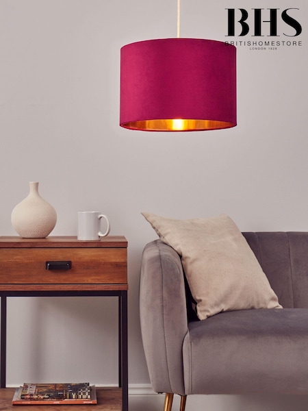 BHS Raspberry Red Velvet Easyfit Shade 30cm (N75183) | £26