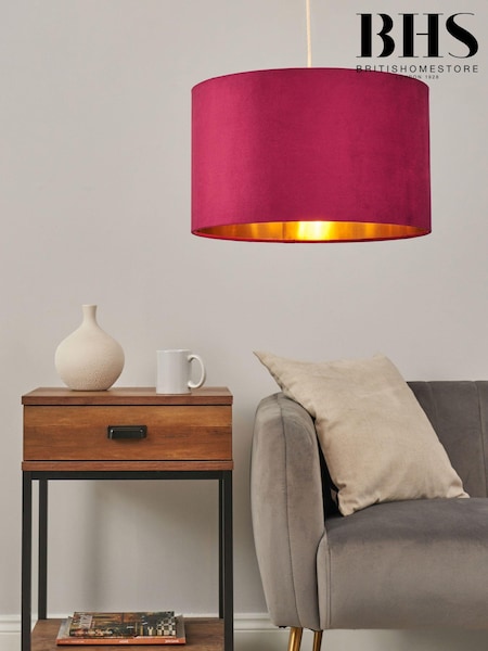 BHS Raspberry Red Velvet Easyfit Shade 40cm (N75199) | £36