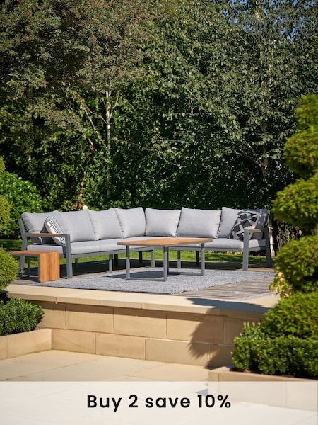 Pacific Anthracite Garden Stockholm Corner Set (N75233) | £1,800