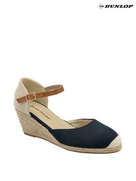 Dunlop Blue Ladies Wedge Espadrille Shoes (N75370) | £35