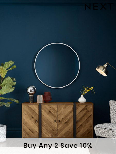 Dark Bronx Chevron Oak Effect Large Sideboard (N76744) | £499
