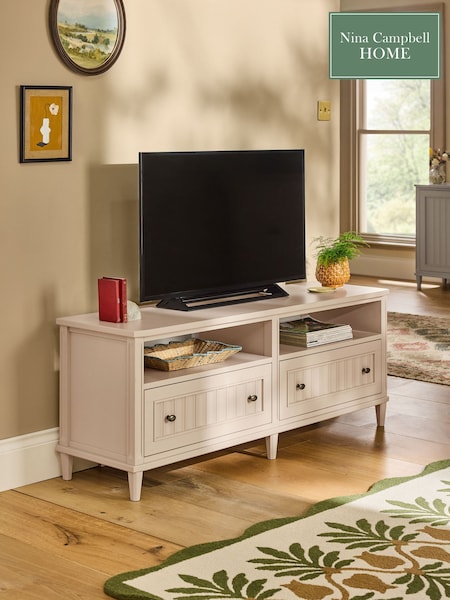 Nina Campbell Putty Willis Up to 50 Inch TV Unit (N76782) | £699